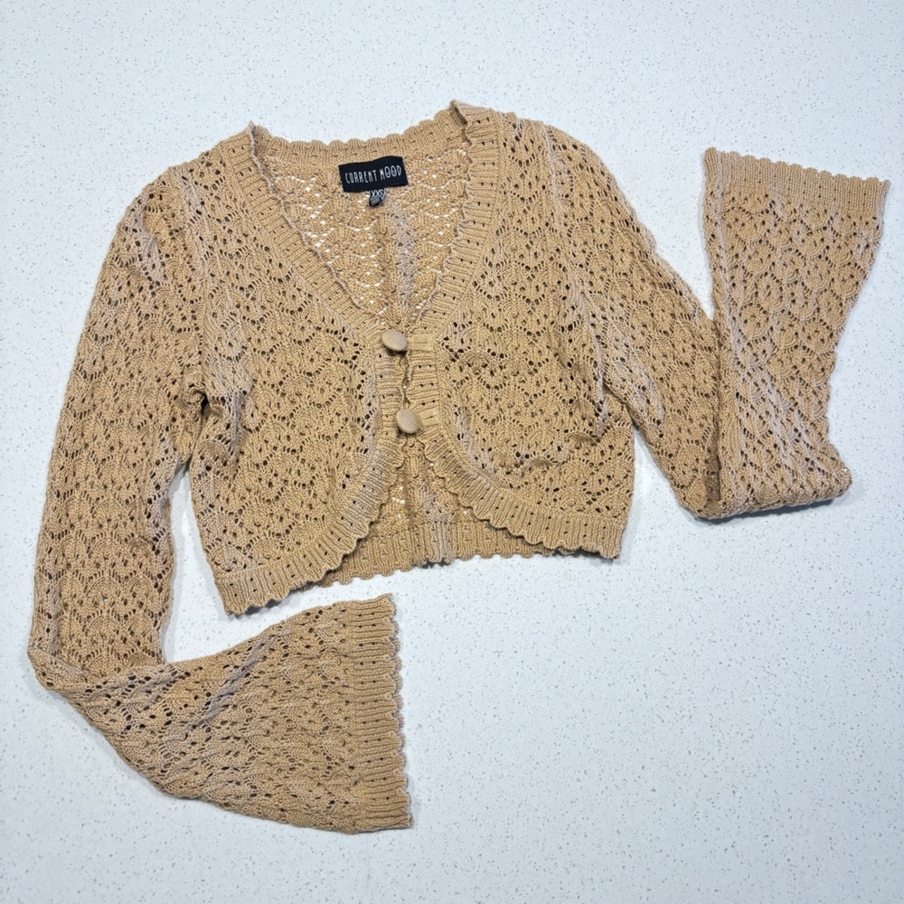 NATURE GODDESS CROCHET CARDIGAN